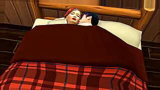 mom and son in night bed