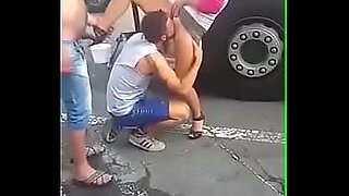 group of shemales fuck a guy