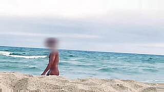 exhibitionist couple fun nude beach