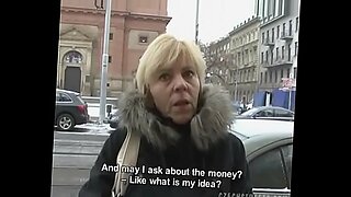 russian girl pisses on the street