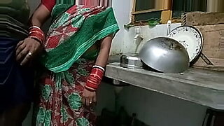 mom in kitchen with worker