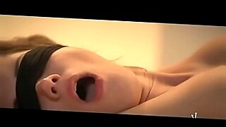 blindfold wife and surprise her with two cocks cum tits